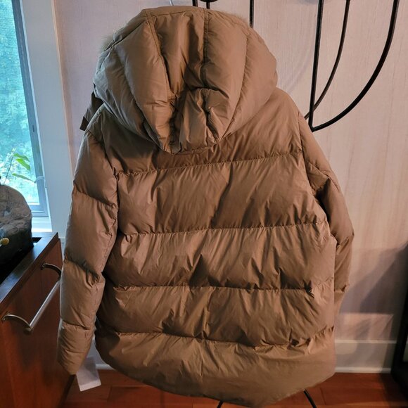 Yves Salomon A Line Down Jacket w/Fox Fur Hood Puffer Jacket NWT - Picture 10 of 14